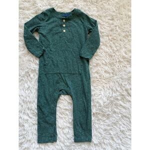 Primary Toddler Sz. 12/18 Mo. Washed Green One Pc. Romper Cute, **NT FLAW**